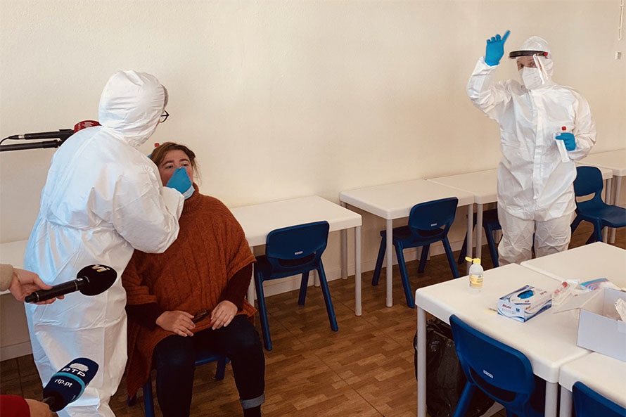 Ministro da Educação acompanhou início da segunda fase da testagem nas escolas