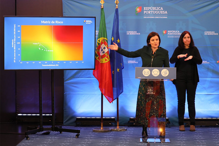 Governo define próxima fase de desconfinamento em 1 de abril