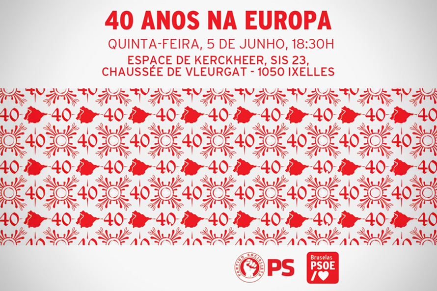 PS e PSOE de Bruxelas celebram juntos aniversário da adesão de Portugal e Espanha à UE