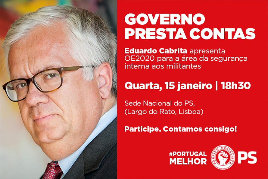 Eduardo Cabrita apresenta OE2020 para a área da segurança interna