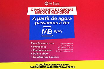Pagamento de quotas já pode ser feito por MBWay