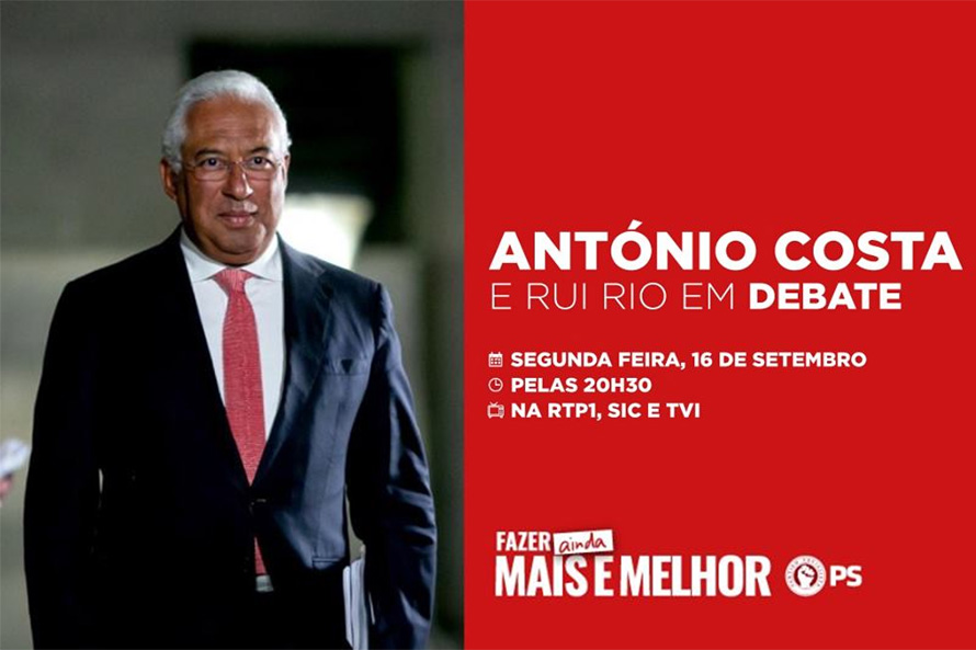 António Costa em debate com Rui Rio